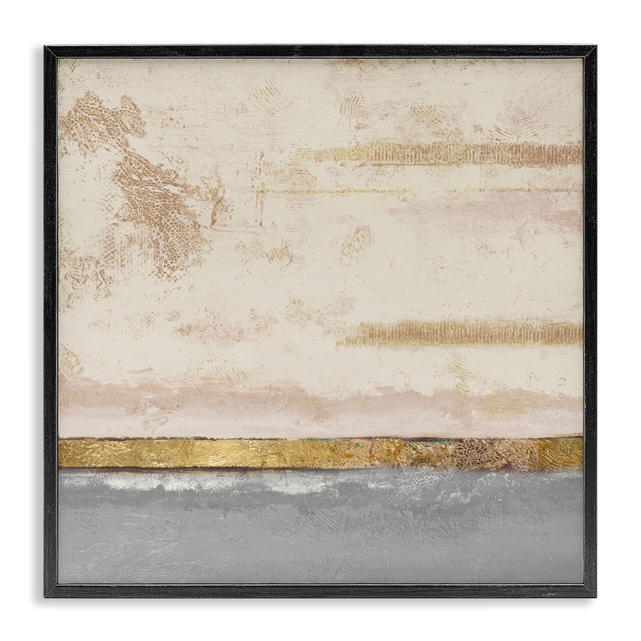 Stupell Industries Soft Sea Abstract Framed Giclee, design by Patricia Pinto